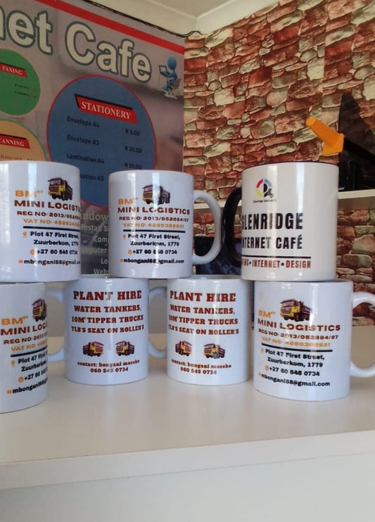 Custom Printed Ceramic Mug – Business Branding